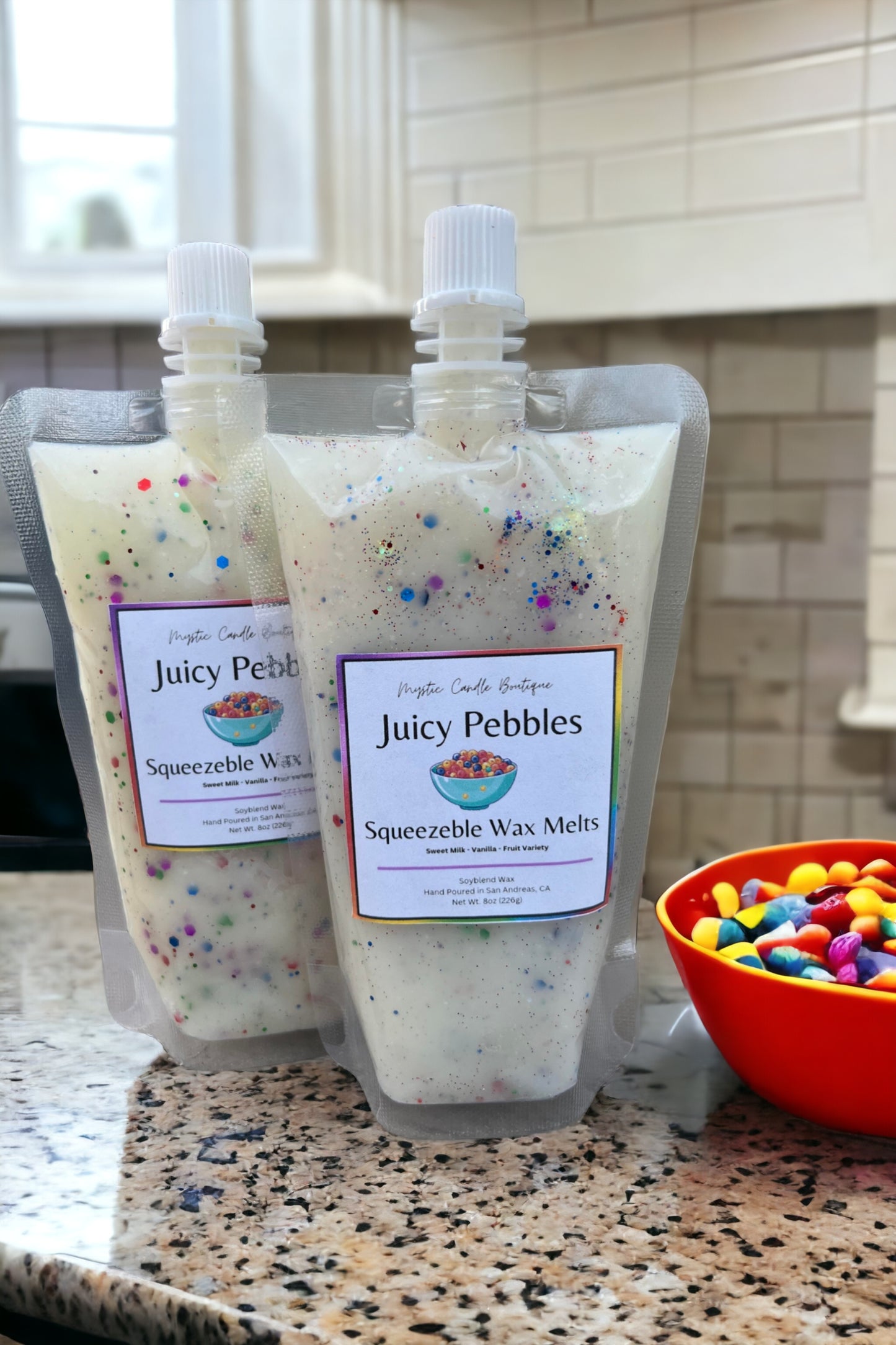 Juicy pebbles squeezable wax